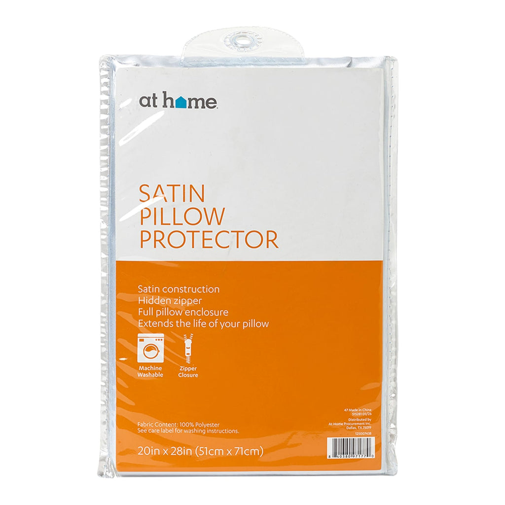 Satin Pillow Protector, Standard/Queen
