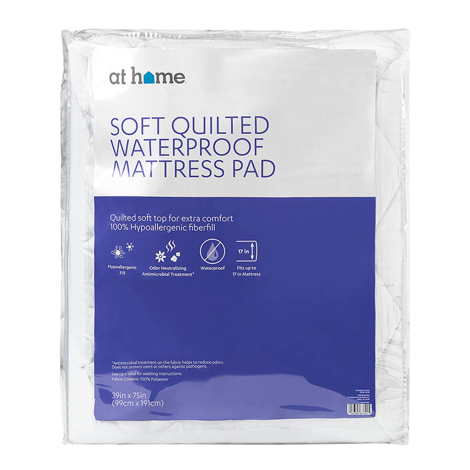 Soft Quilted Mattress Pad, Twin XL