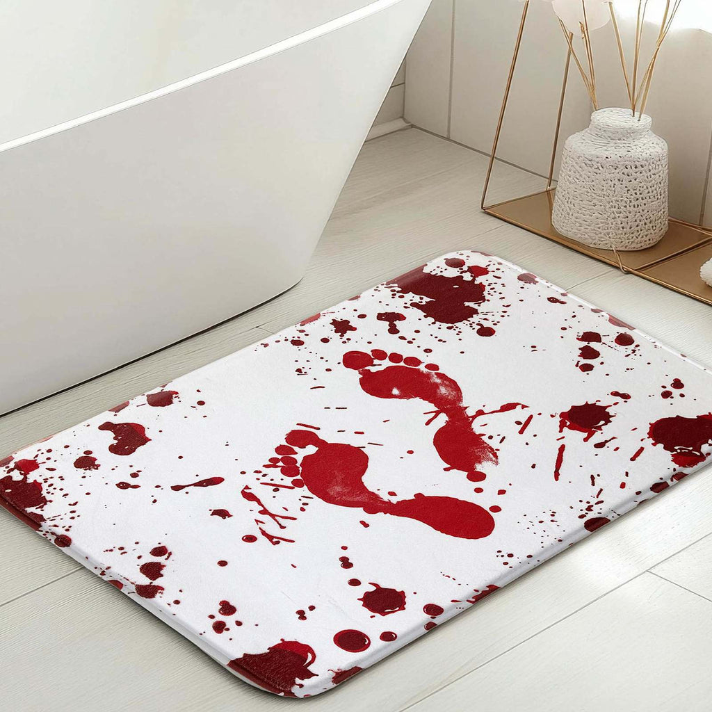 Midnight Shadows A Bloody Mess Memory Foam Bath Rug, 20x30