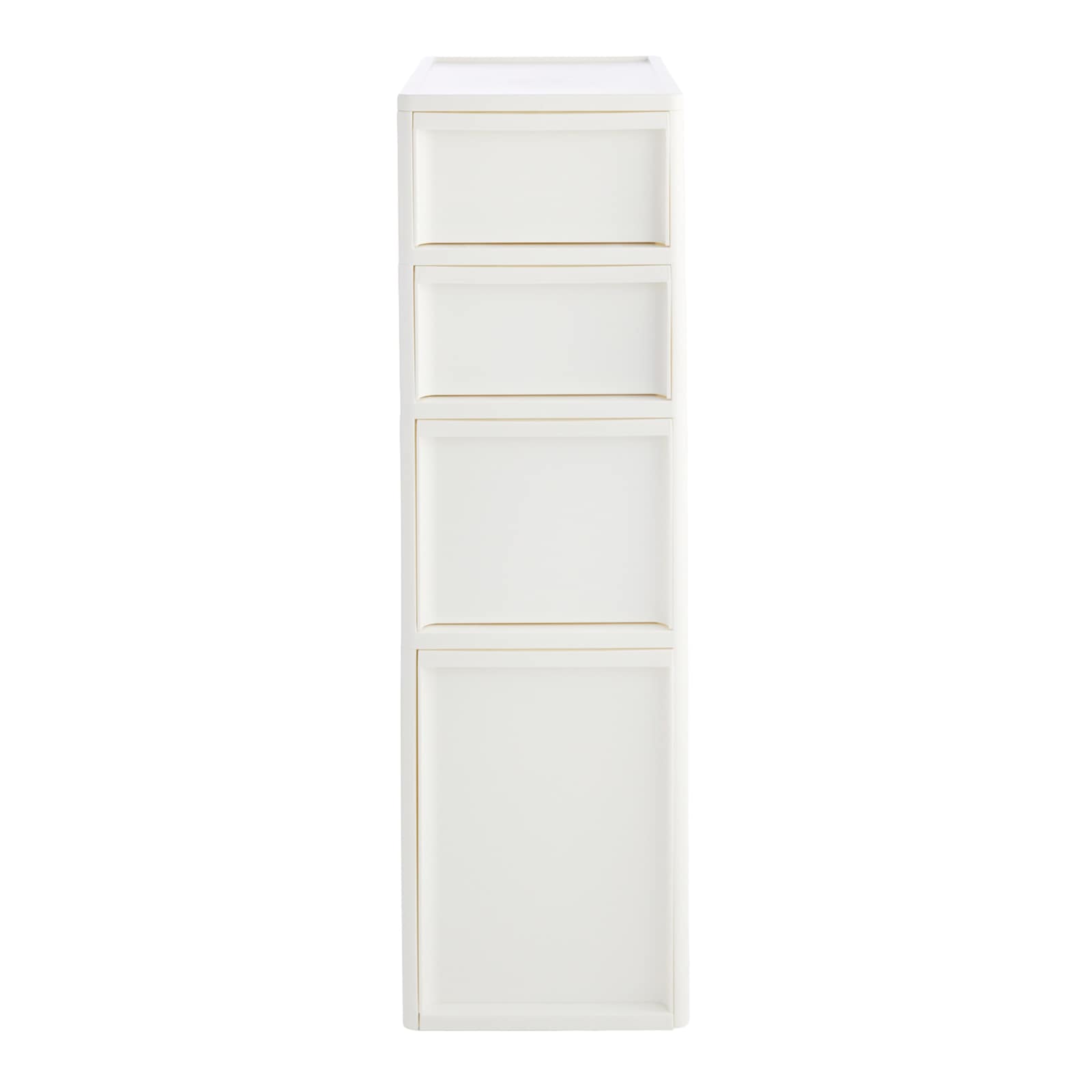4-Drawer Plastic Storage, White