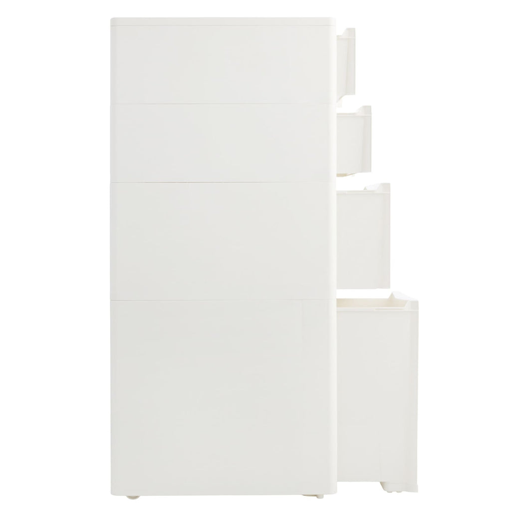 4-Drawer Plastic Storage, White
