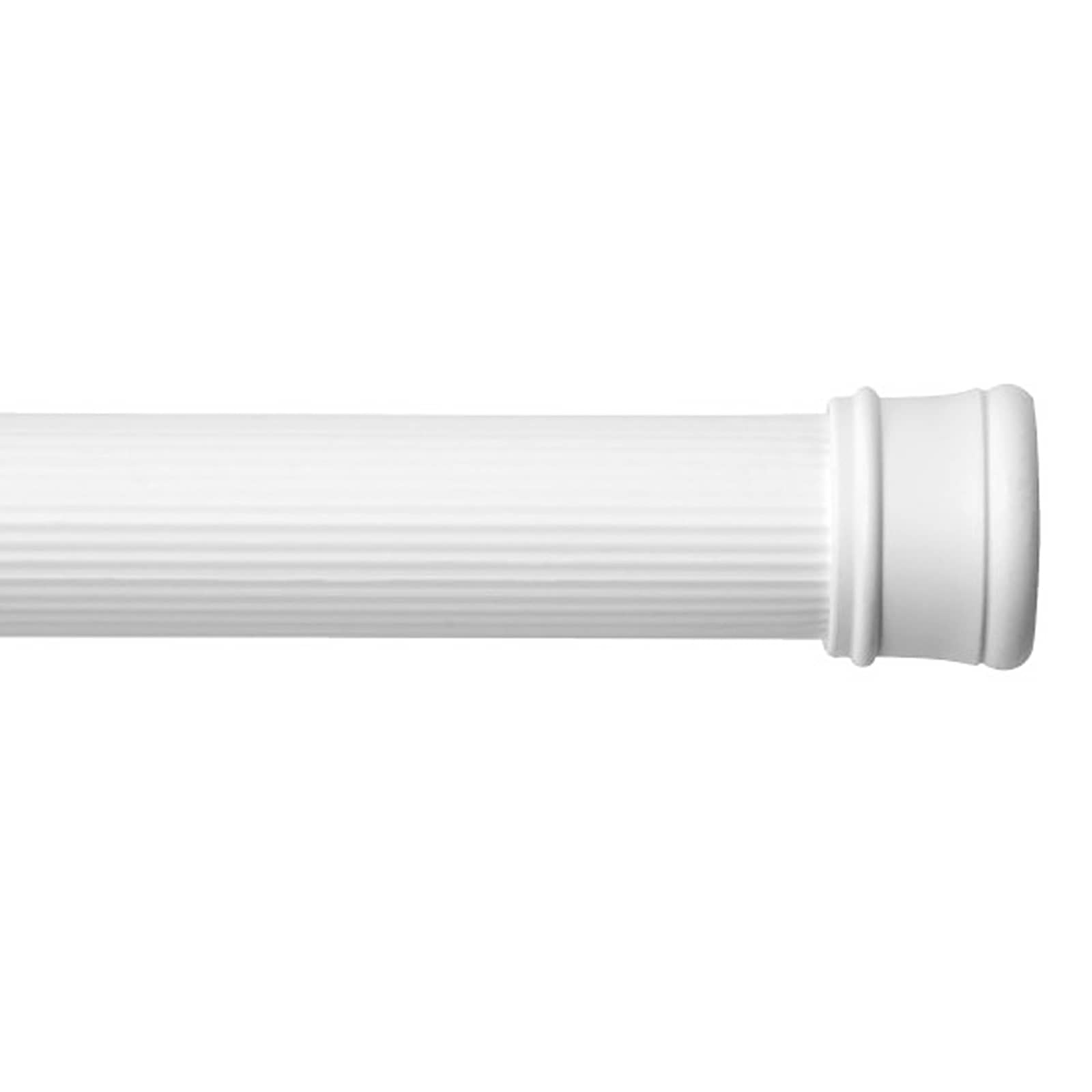 White Shower Curtain Rod, 36-63"