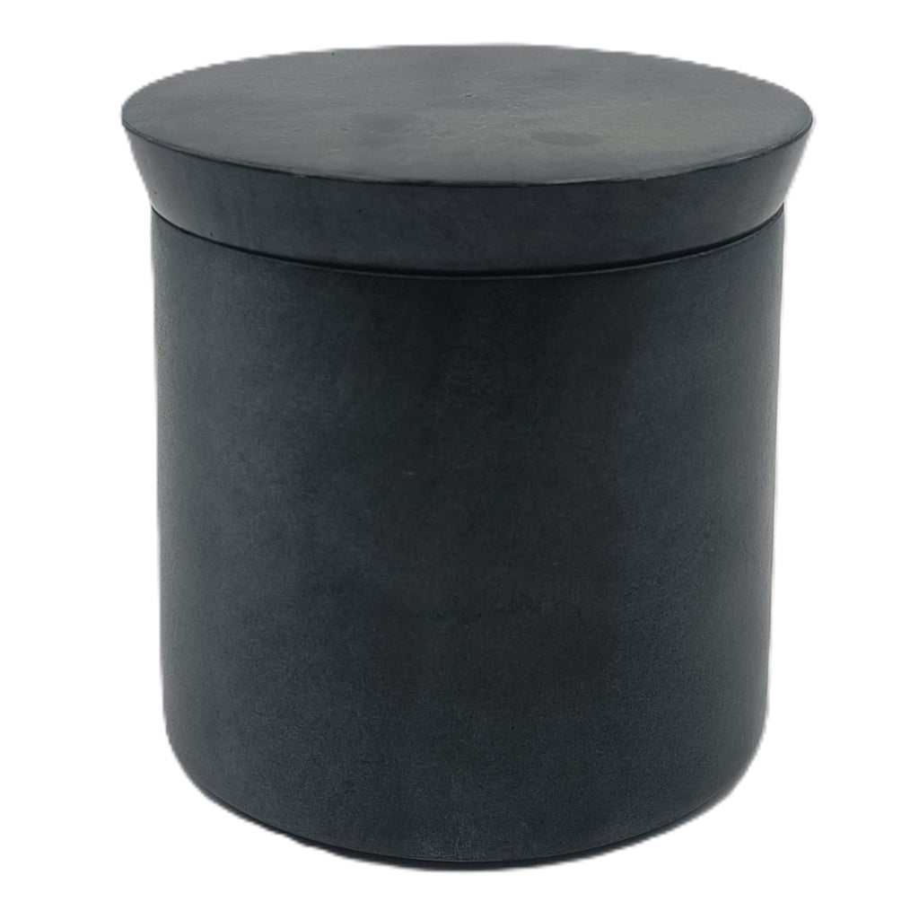 Grey Soapstone Marble Canister with Lid