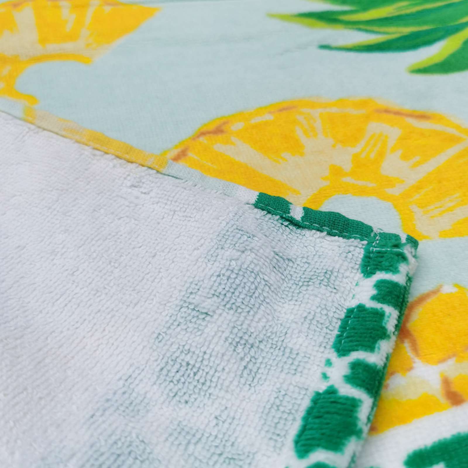 Printed Pineapples Beach Towel, 34x64