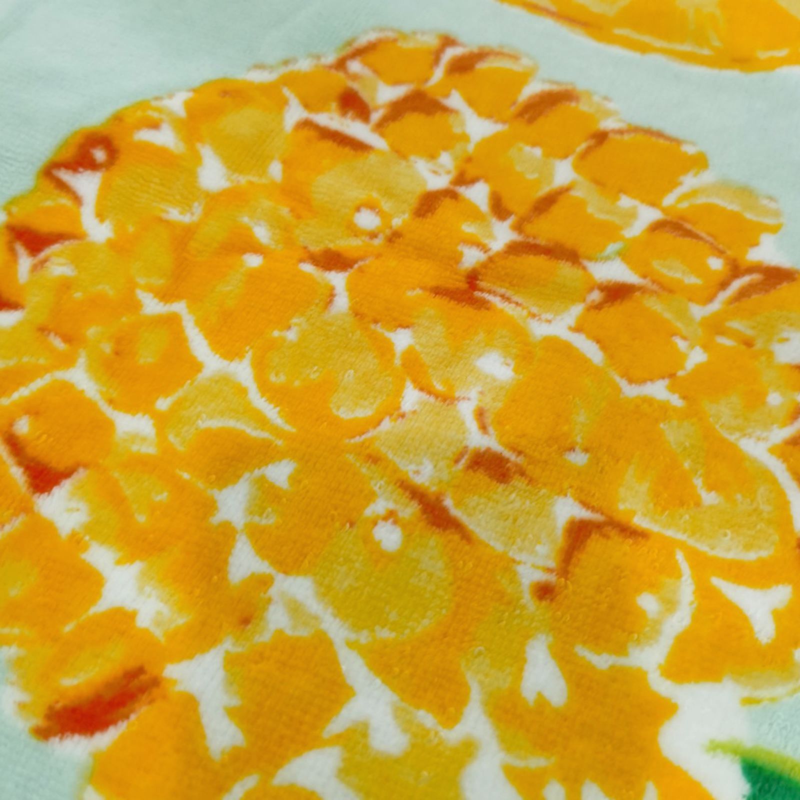 Printed Pineapples Beach Towel, 34x64
