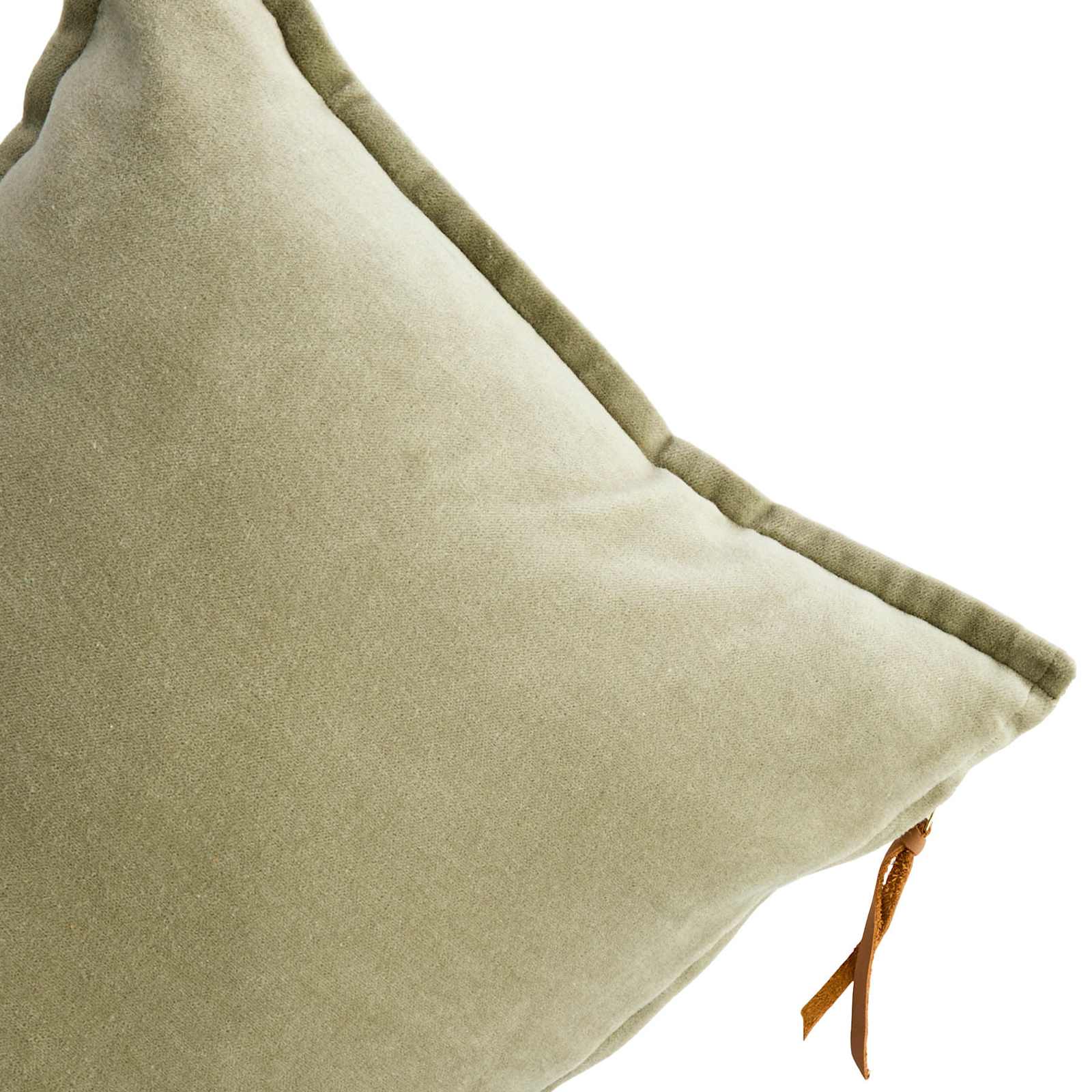 Elm Velvet Cotton Throw Pillow, 14x20