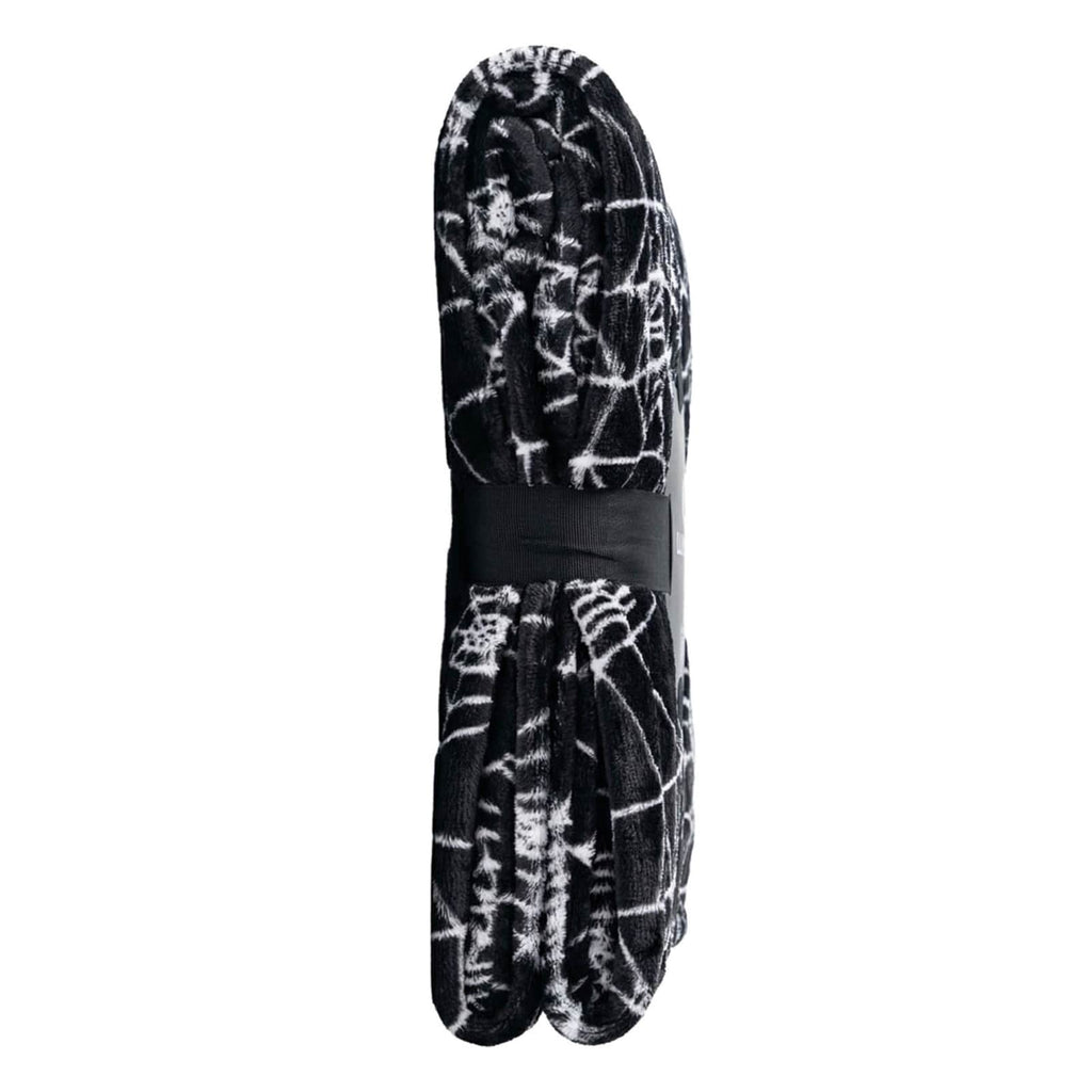 Black & White Spider Web Throw Blanket, 50x60