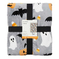 Cute Ghost & Candy Throw Blanket, 50x60