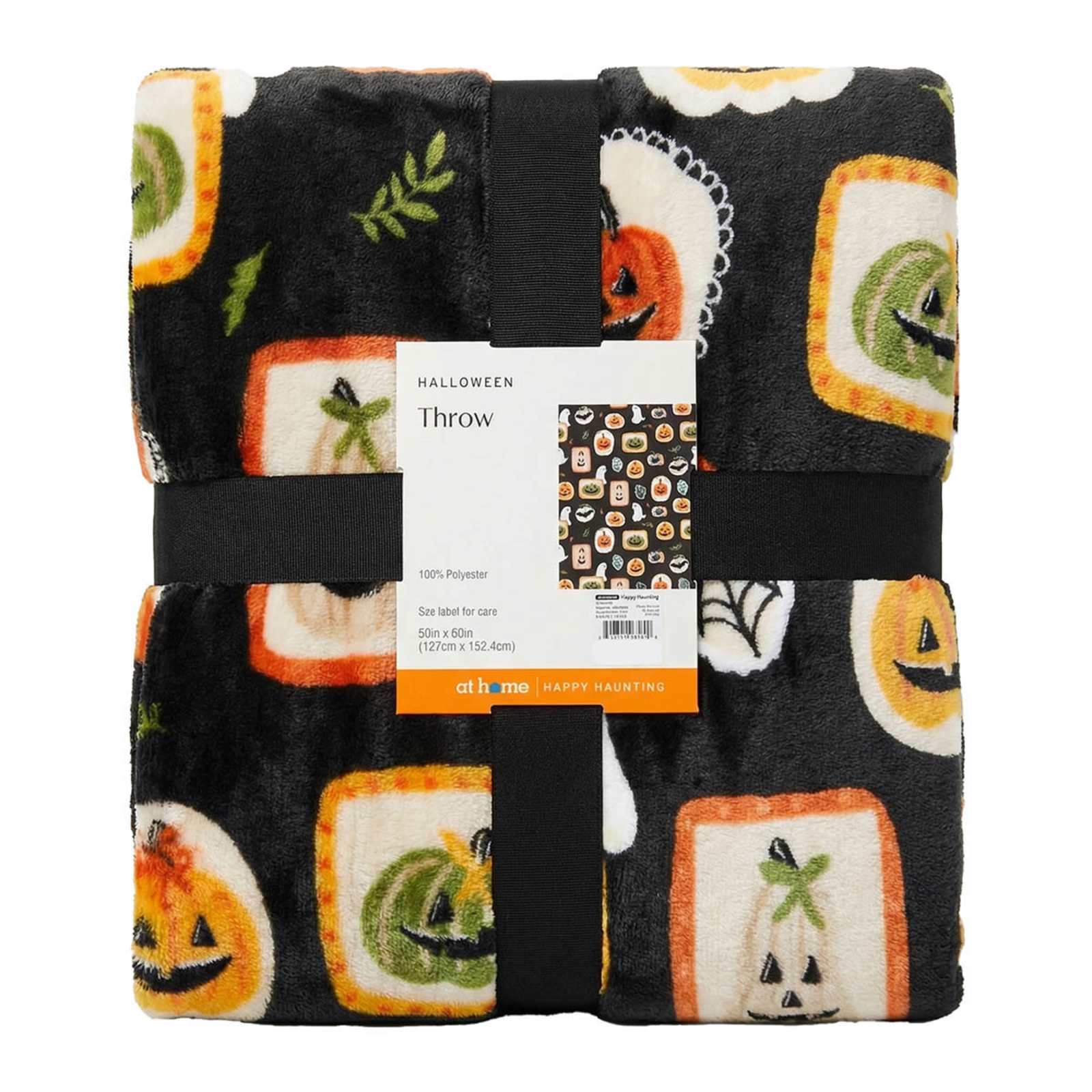 Jack-o'-Lantern Frames Throw Blanket, 50x60