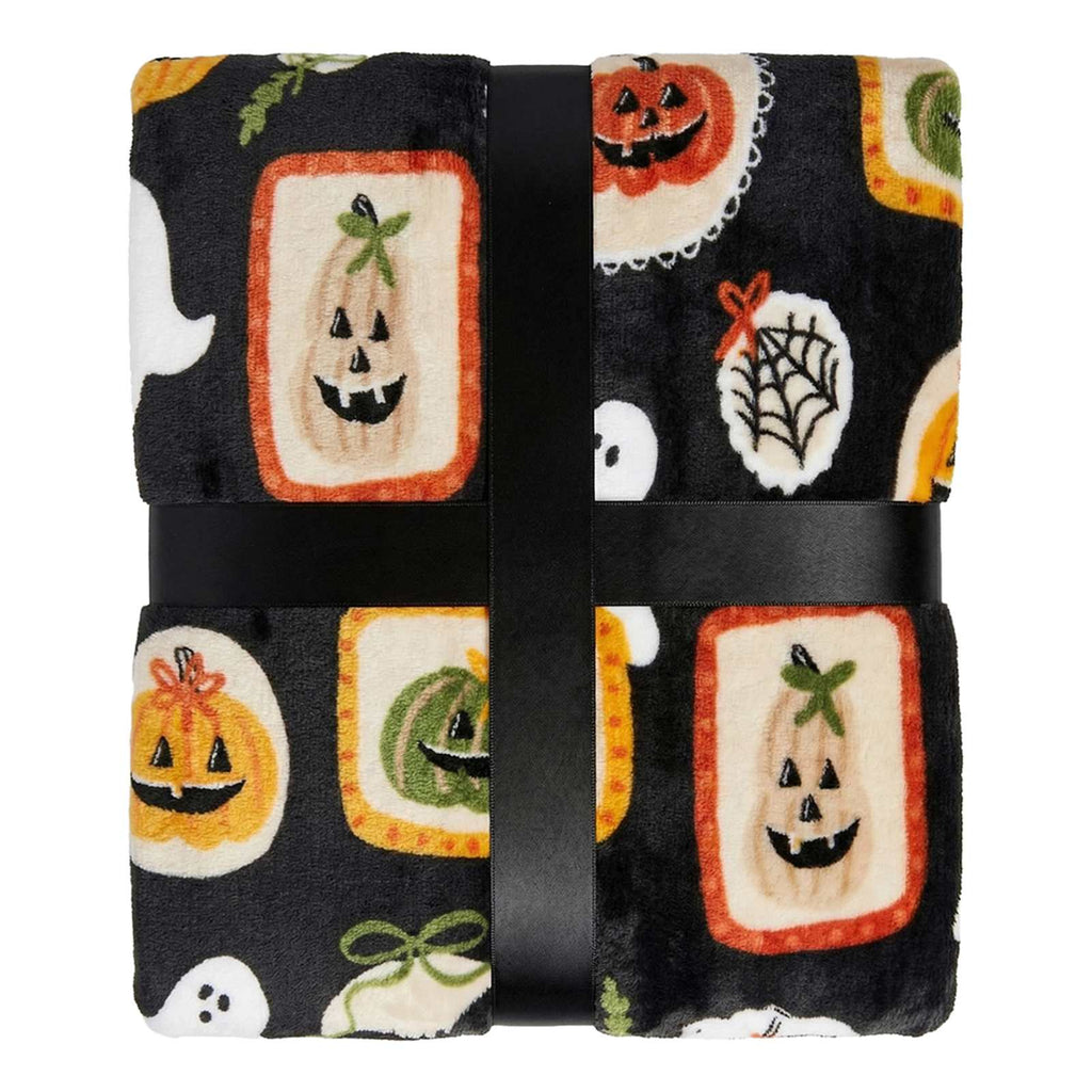 Jack-o'-Lantern Frames Throw Blanket, 50x60