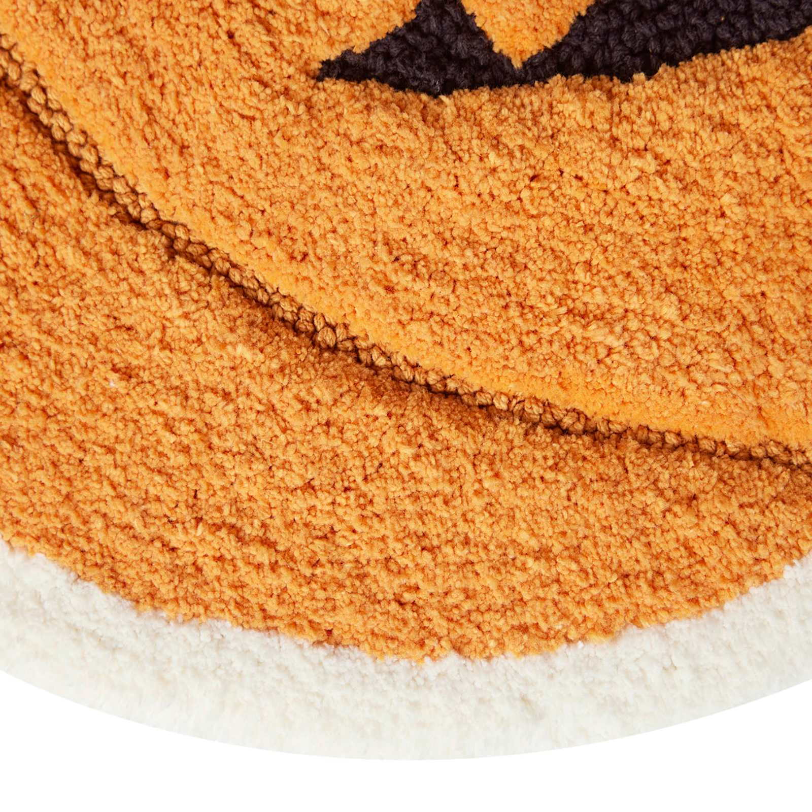 Happy Haunting Jack-o'-Lantern Shaped Bath Rug, 21x28