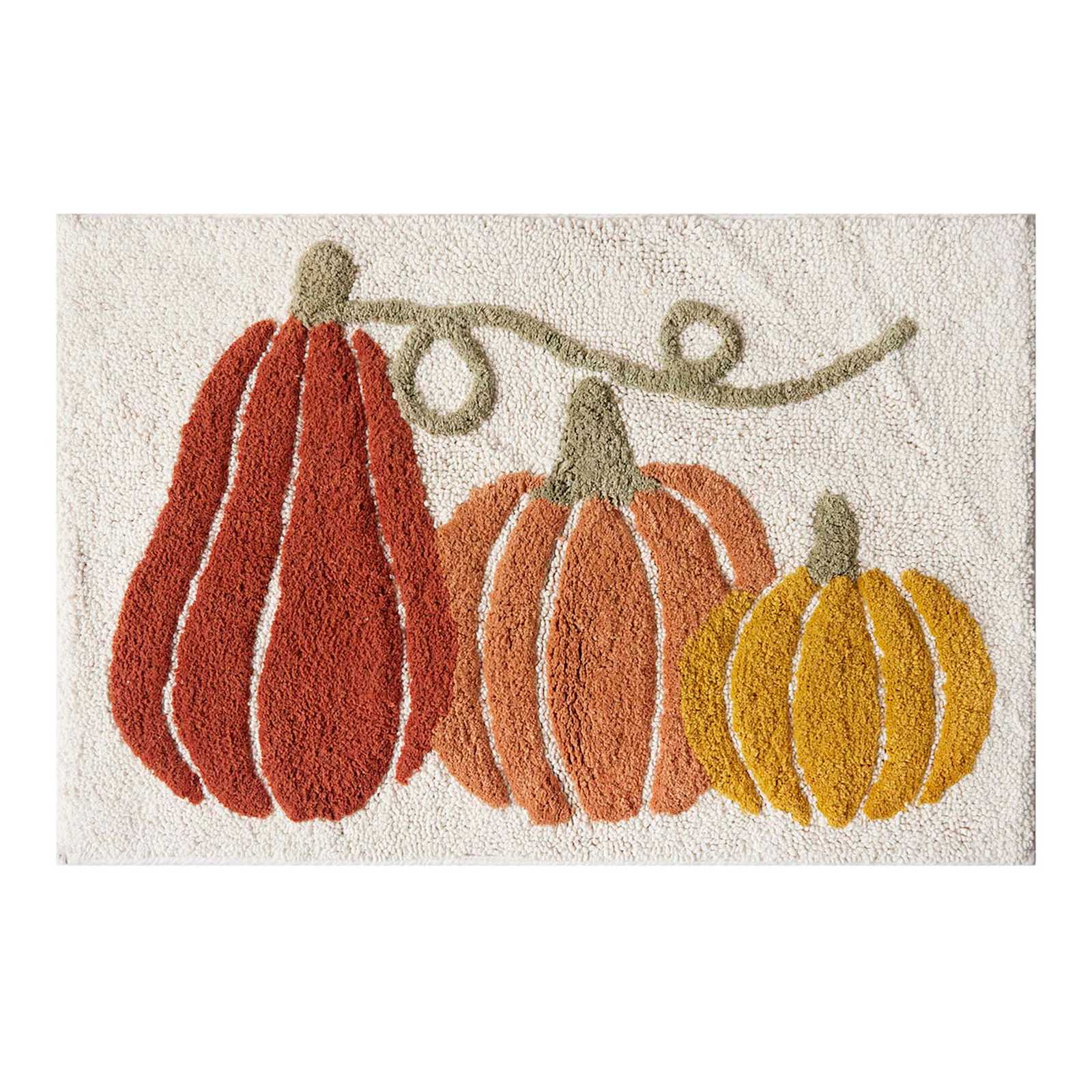 Fall Ambrosia Pumpkin Bath Rug, 20x30