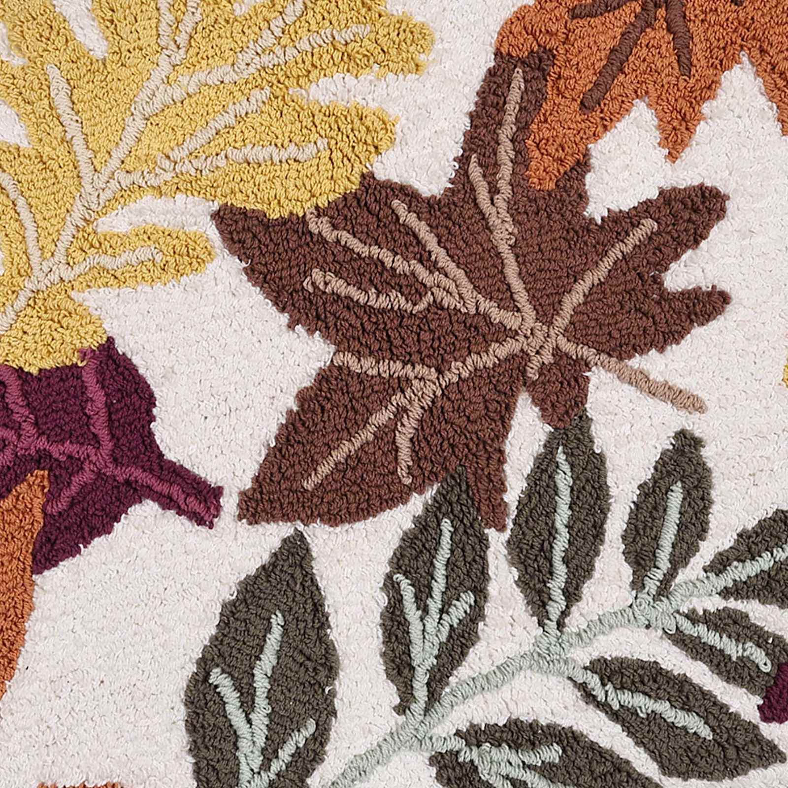 Fall Ambrosia Leaves Bath Rug, 20x30
