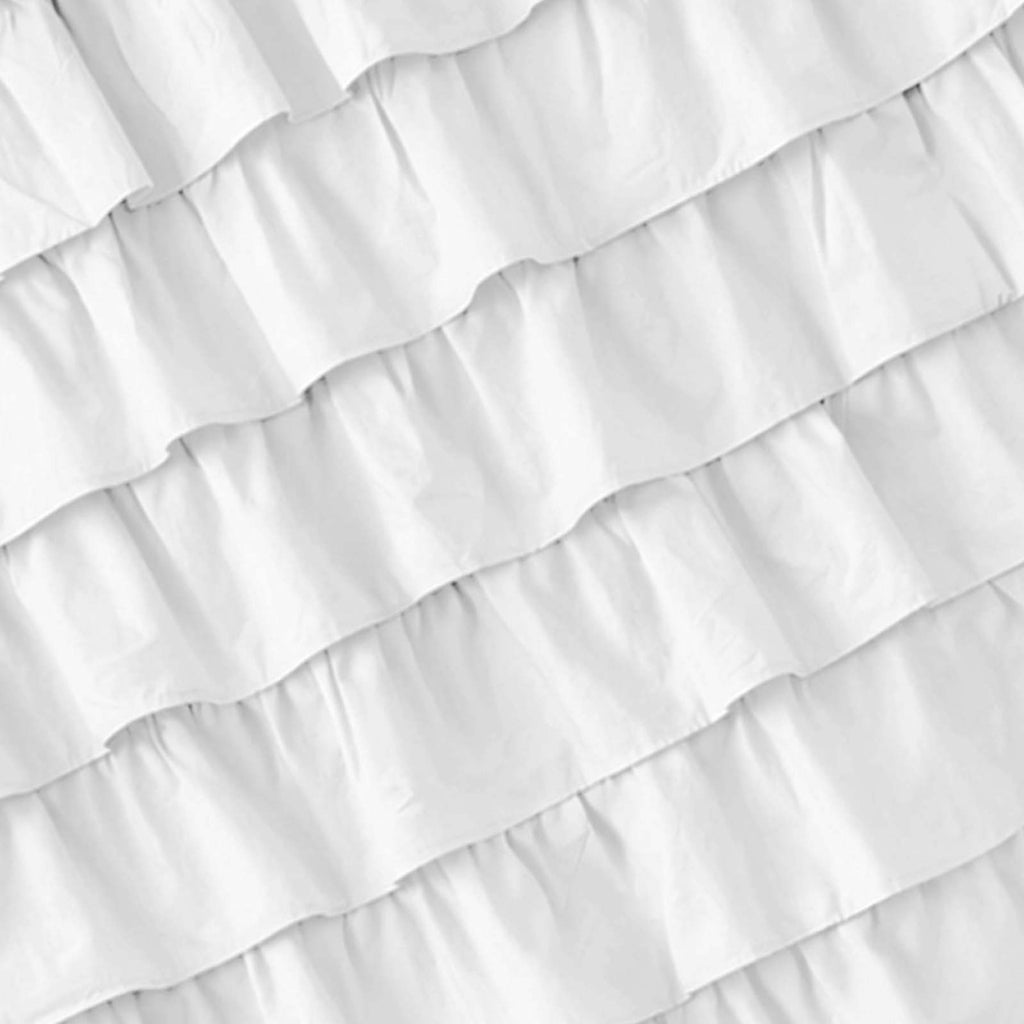 Cloud Ruffle Shower Curtain, 70x72
