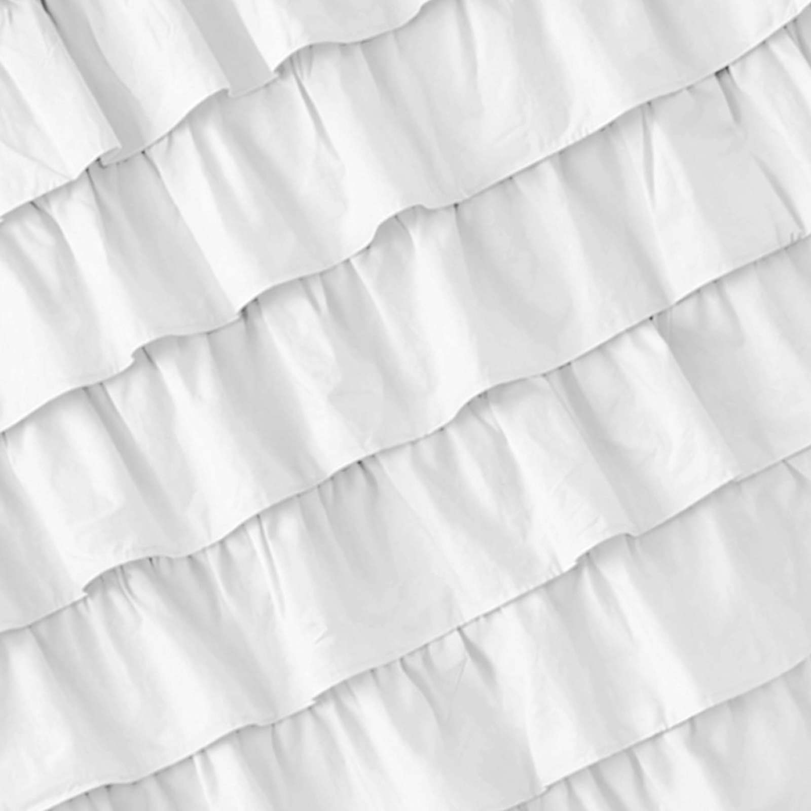 Cloud Ruffle Shower Curtain, 70x72