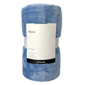 Allure Blue Plush Throw Blanket, 50x60