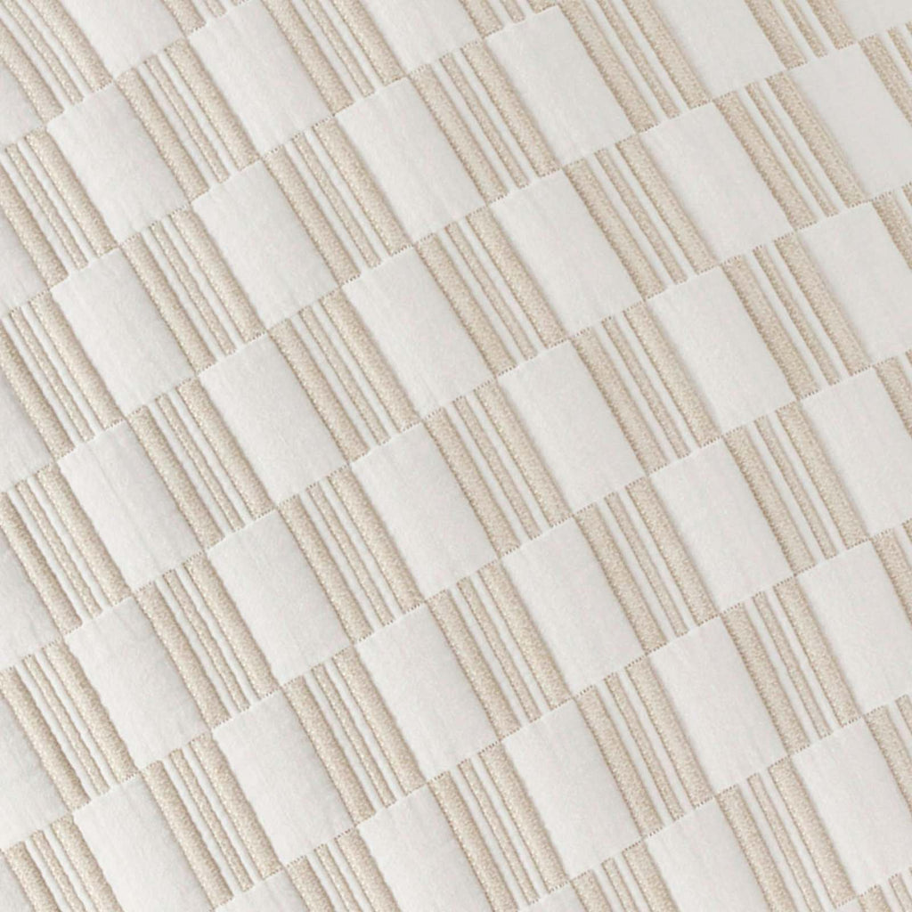 Set of 2 Sand Shell & Cloud White Euro Pillow Shams