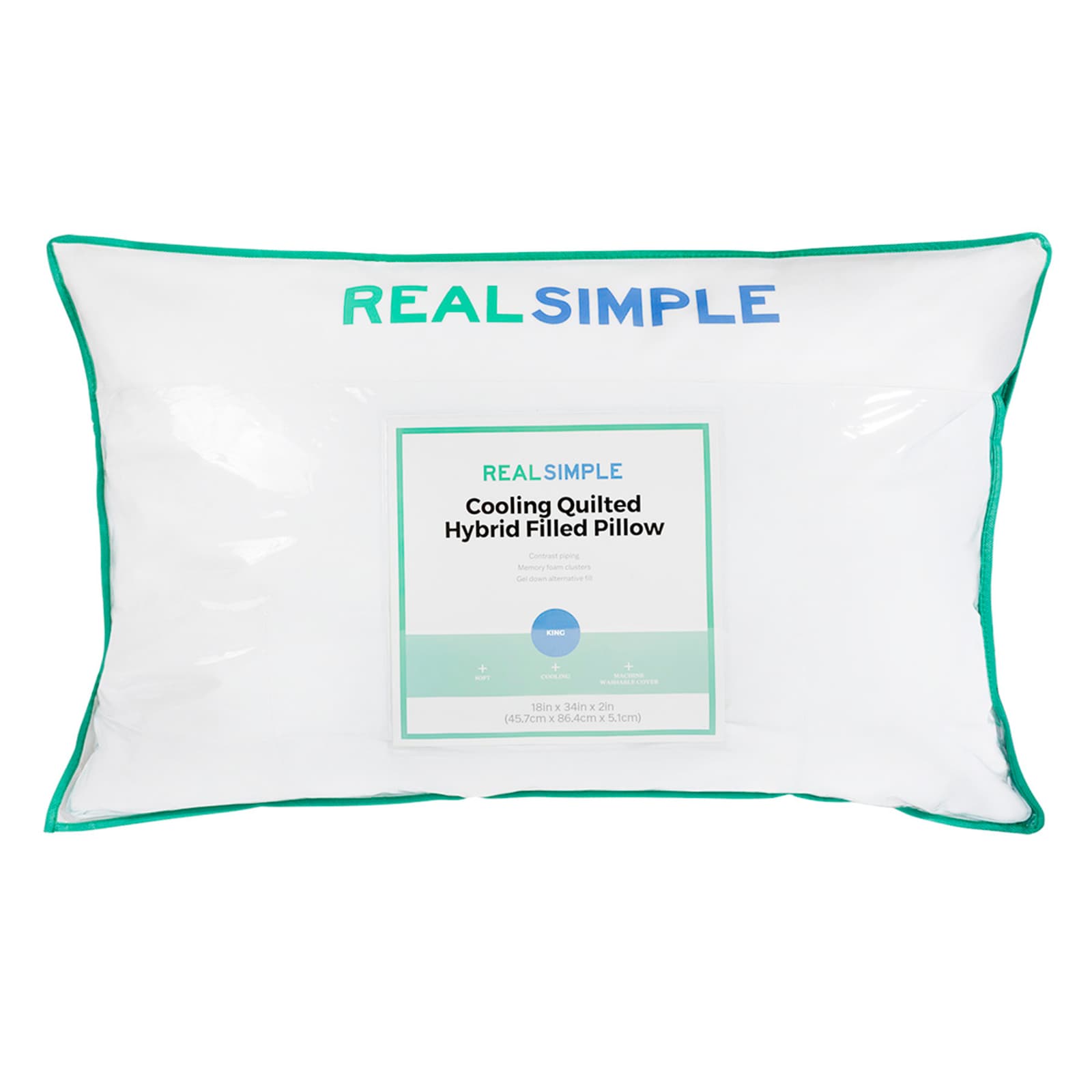 Hybrid Cooling Firm Pillow, King