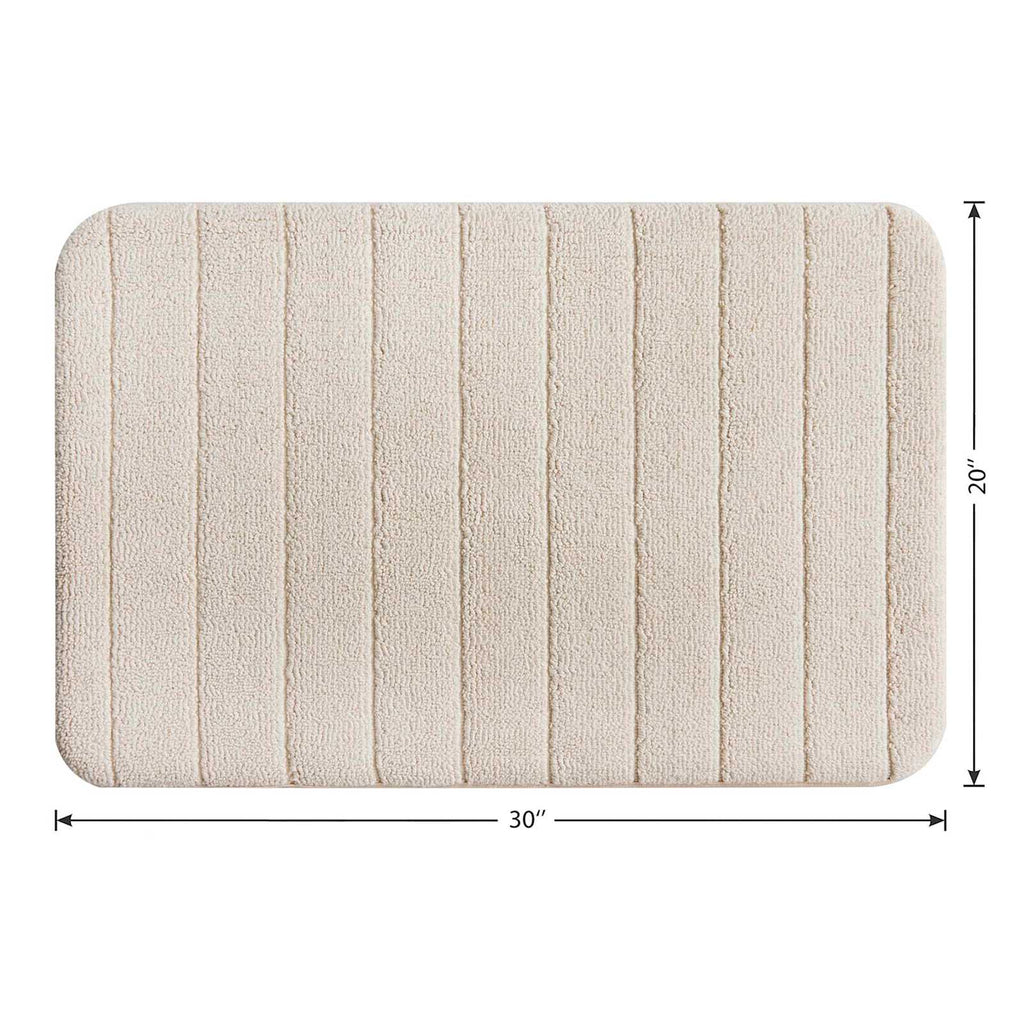 Sandshell Cotton Memory Foam Bath Rug, 20x30