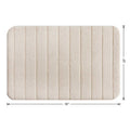 Sandshell Cotton Memory Foam Bath Rug, 20x30