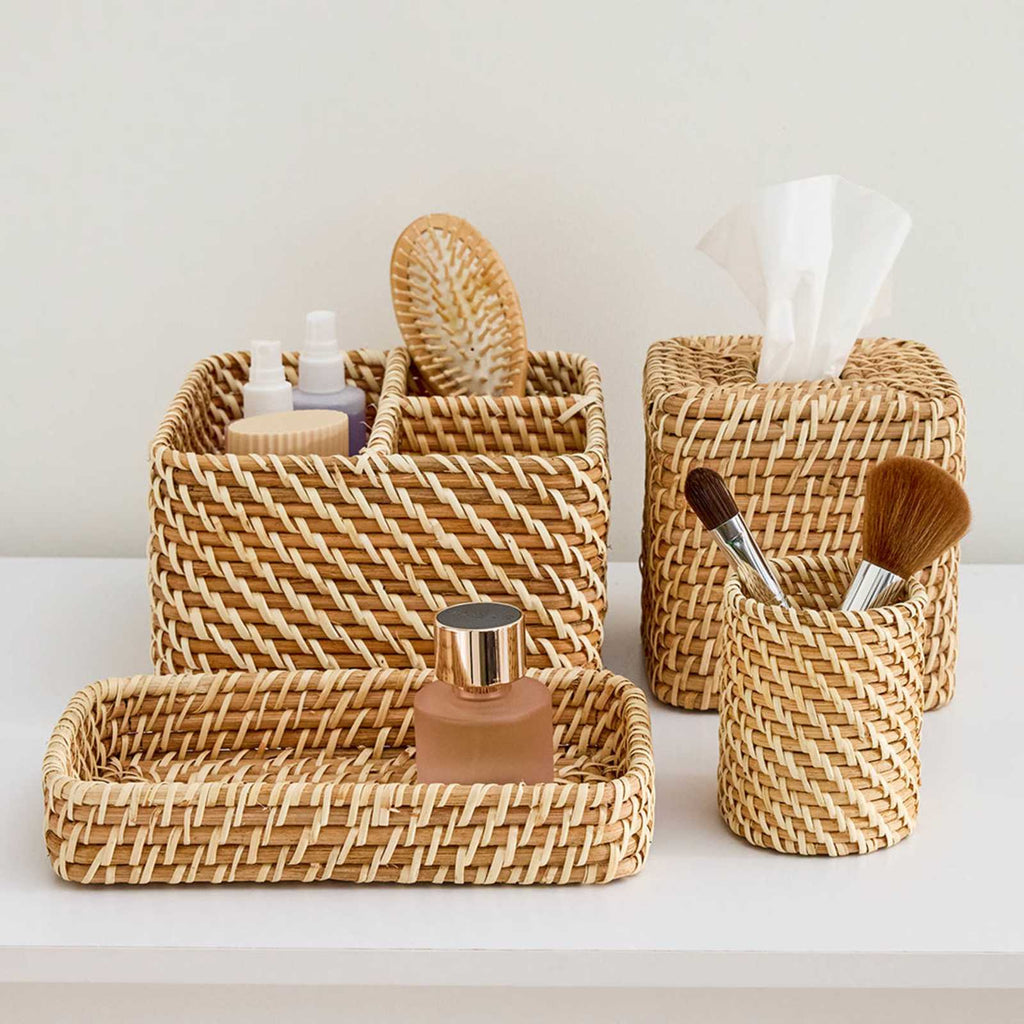Rattan Tissue Cover, 6"