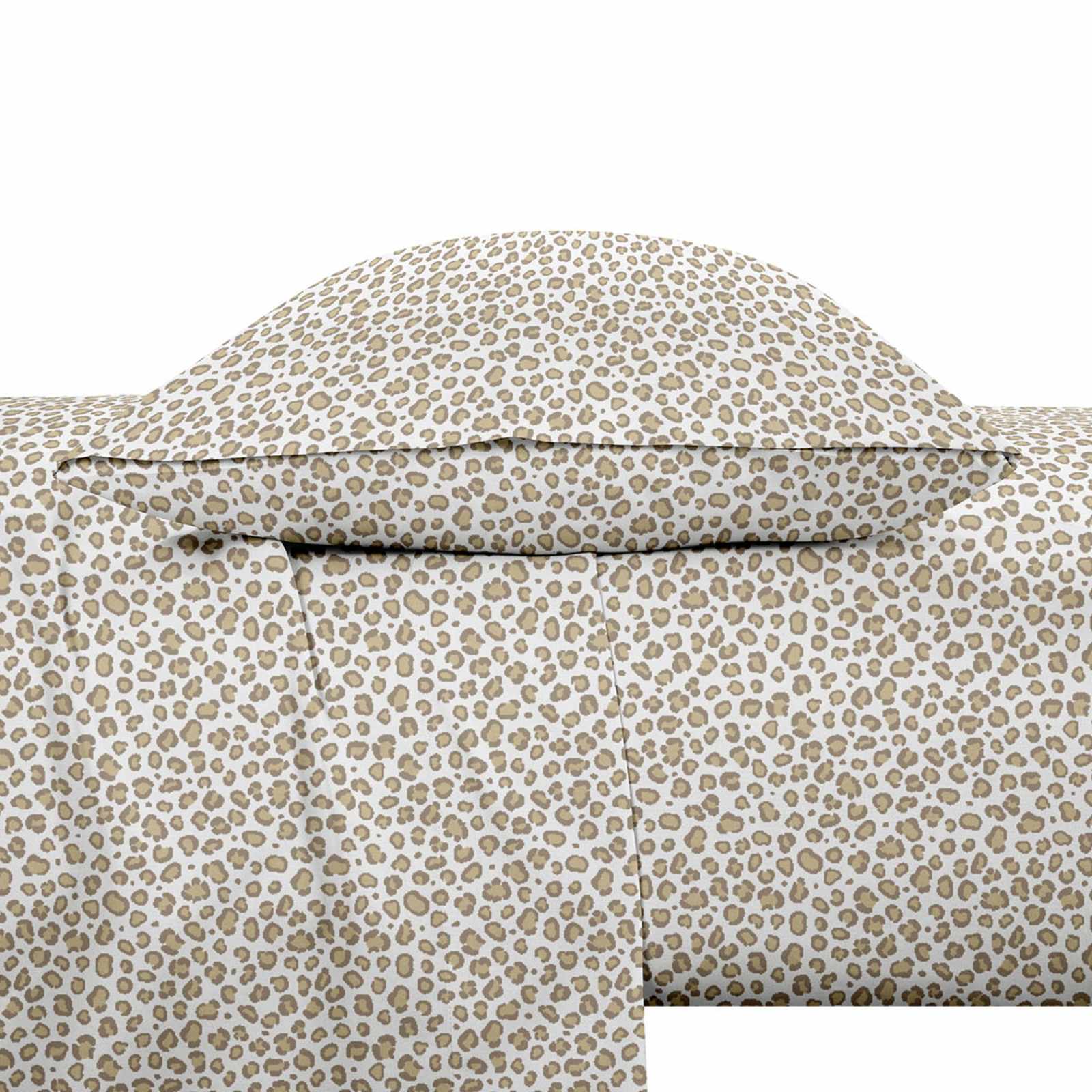 Leopard Cooling Microfiber Sheet Set, King