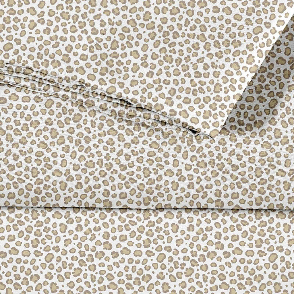 Leopard Cooling Microfiber Sheet Set, King