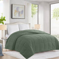 Sea Spray Solid Microfiber Comforter, Full/Queen