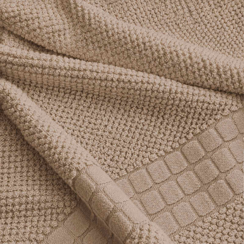 Sand Shell Textured Cotton Bath Sheet