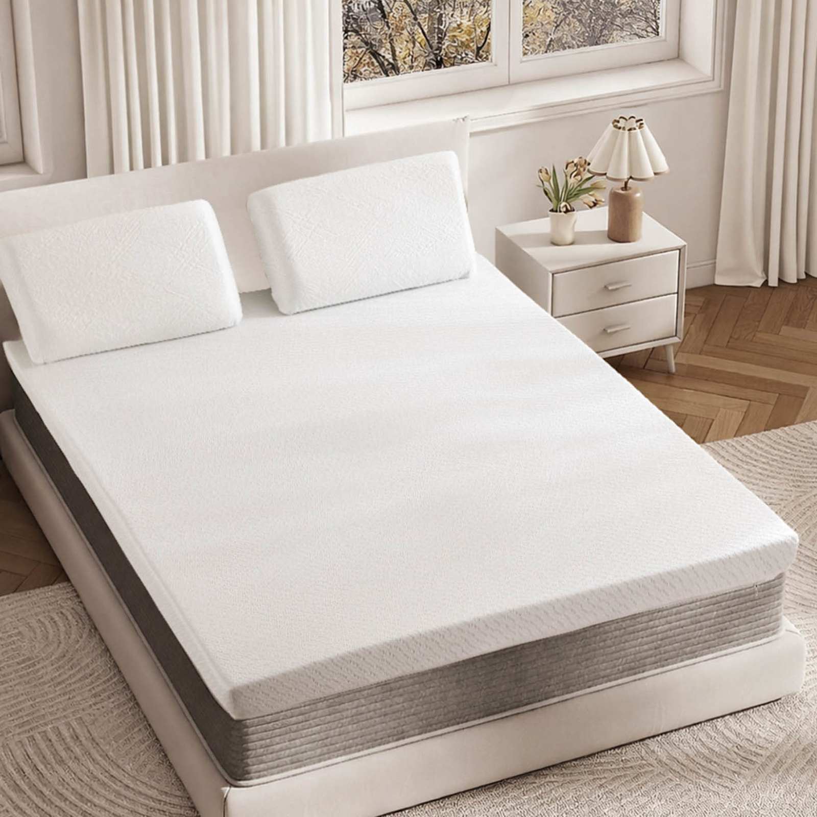 3" Ultra Cooling Gel Memory Foam Mattress Topper with Cover