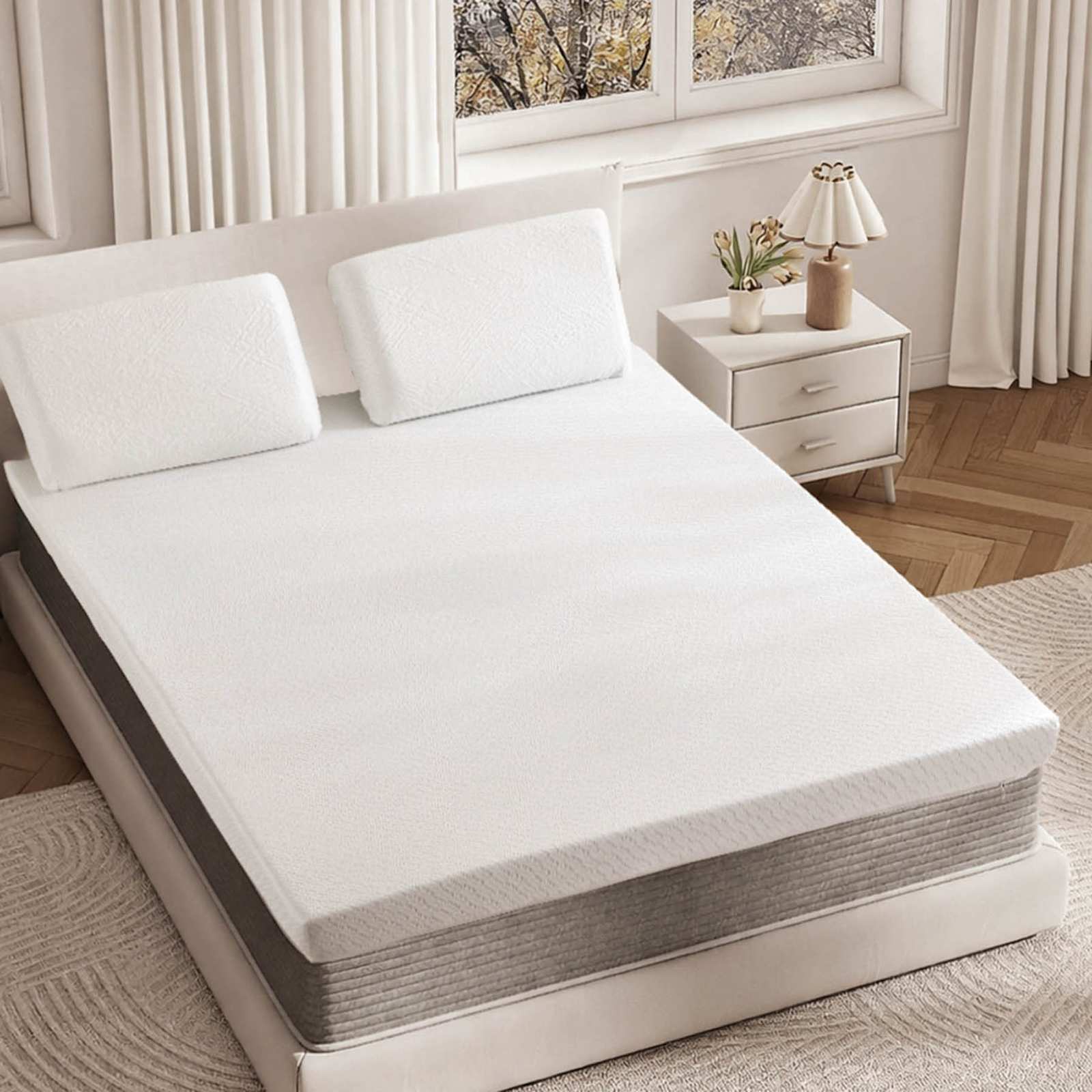 3" Ultra Cooling Gel Memory Foam Mattress Topper with Cover
