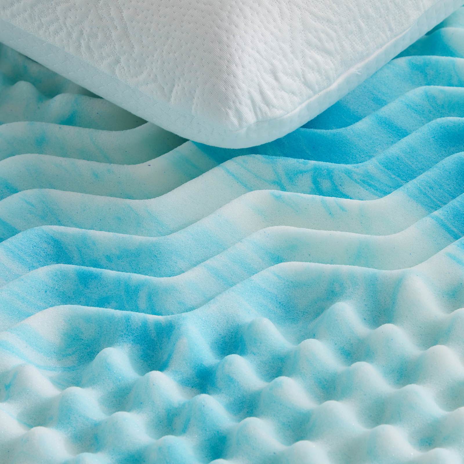 2.5" 7-Zone Cooling Gel Memory Foam Mattress Topper