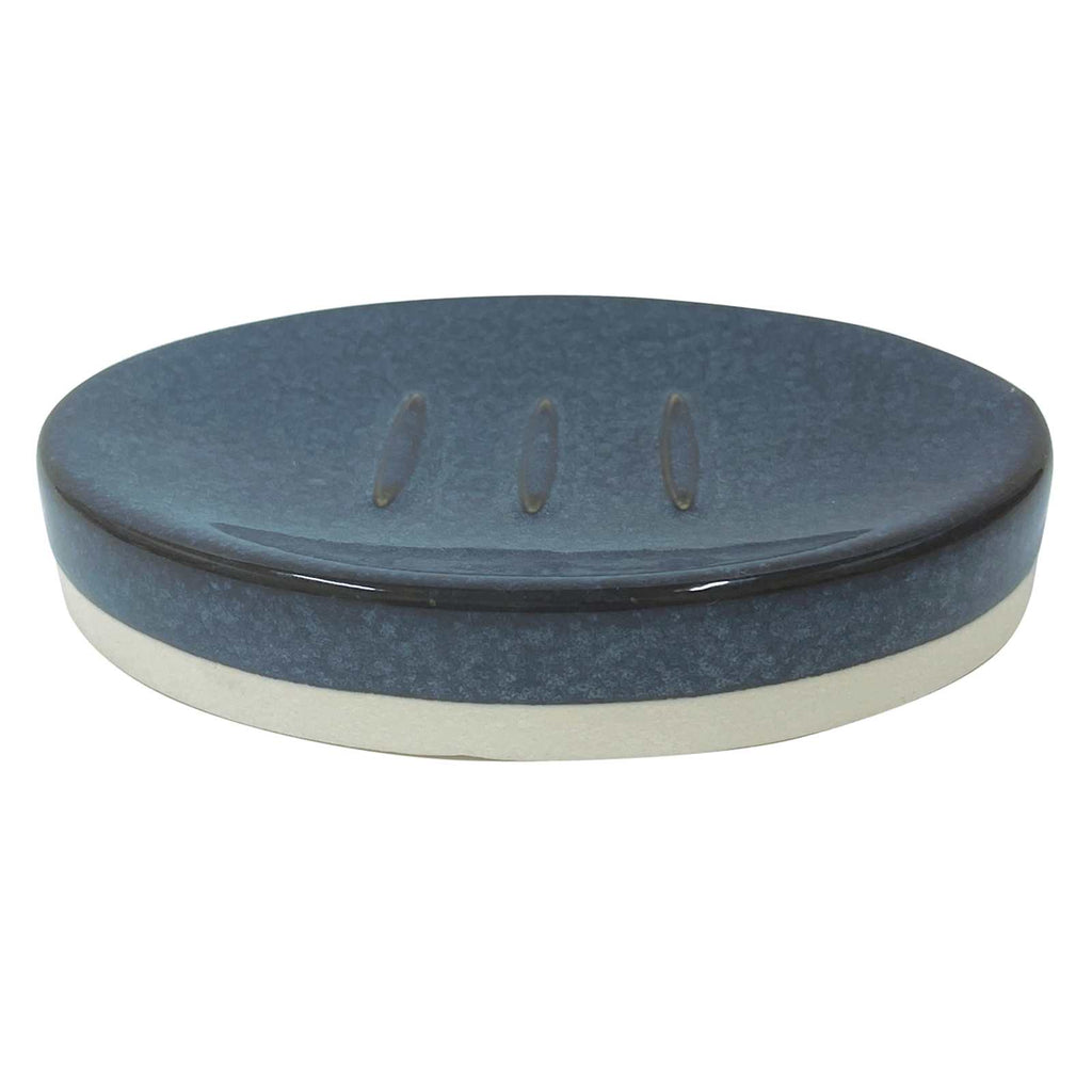 Honeybloom Blue Glazed Bathroom Set