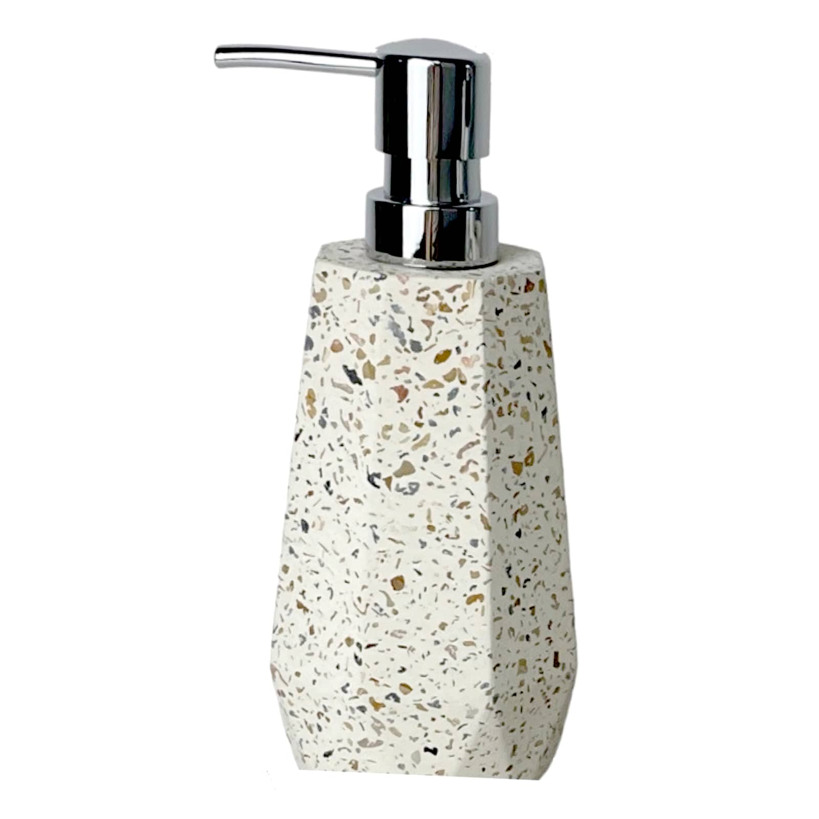 Crosby St. 4-Piece Mica White Terrazzo Cement Bathroom Set
