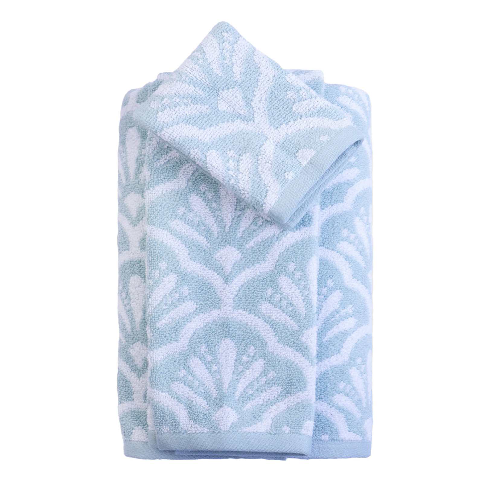 Portside Luxury Blue Jacquard Towel Set